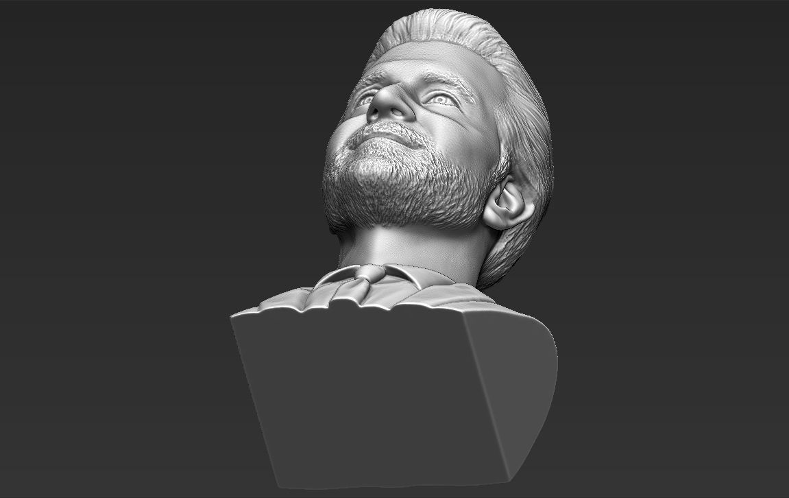 Bradley Cooper bust 3D printing ready stl obj formats 3D print model_30