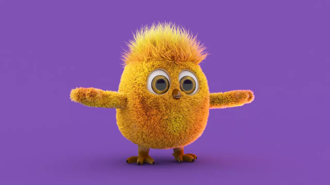 chicken character 3D model_0