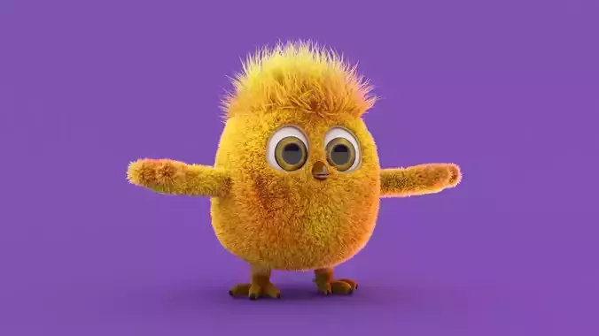chicken character 3D model