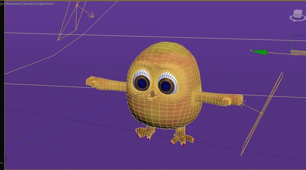 chicken character 3D model_2