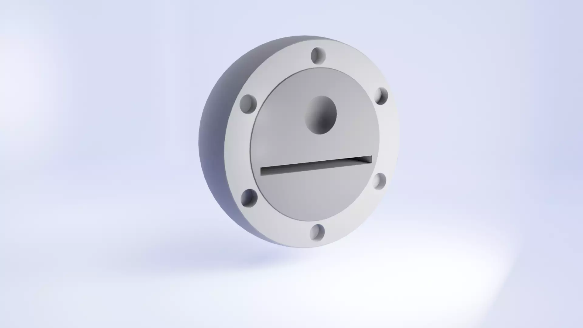 Vannila 3D Model round metal plate with holes Free low-poly 3D model