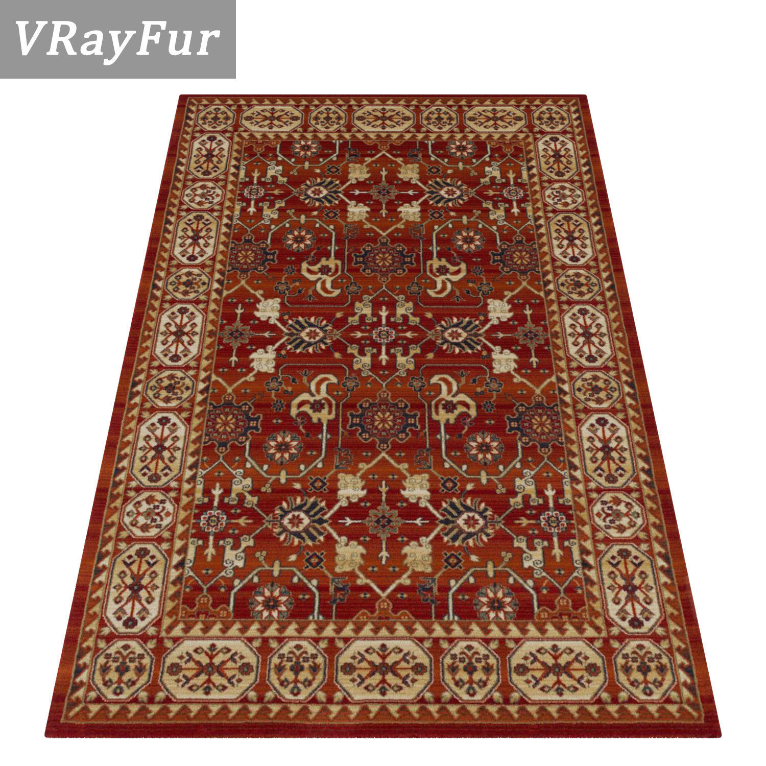 Rug Set 1046 3D model_2