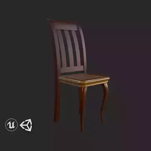 Vintage Furniture Chair PBR Game Ready