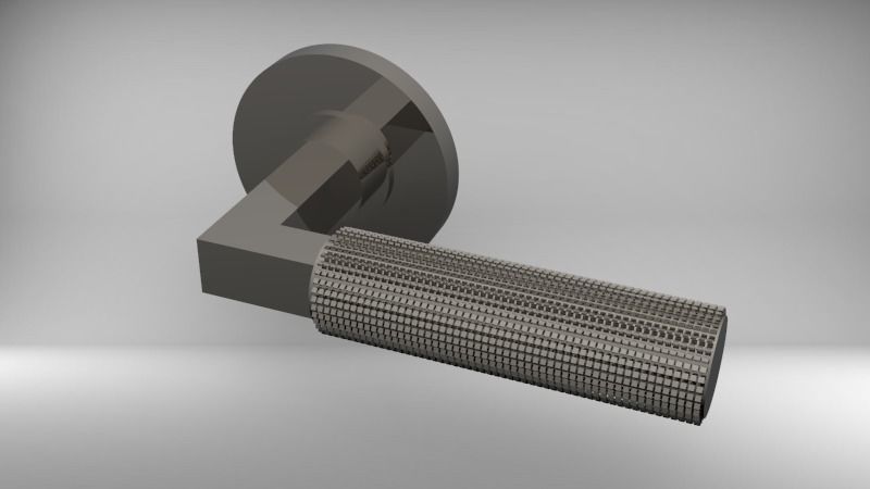 Door handle 3D model_2