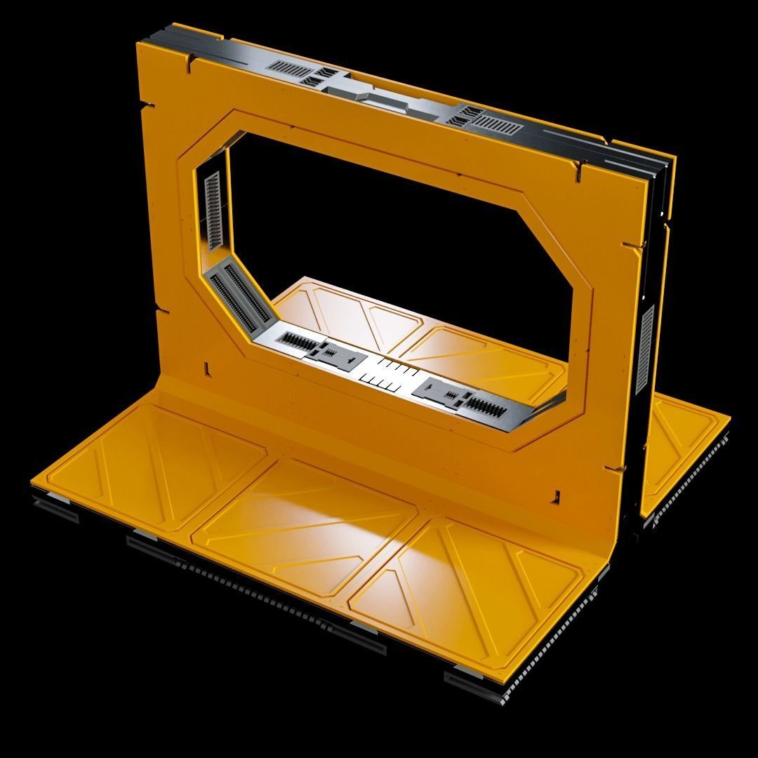 Sci-Fi Blocks Kit-Bash Set 3D model_2