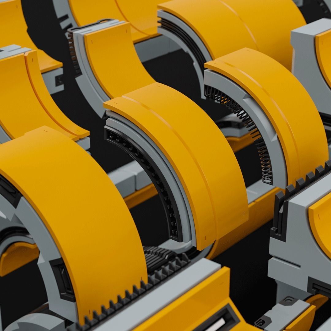 Sci-Fi Blocks Kit-Bash Set 3D model_19