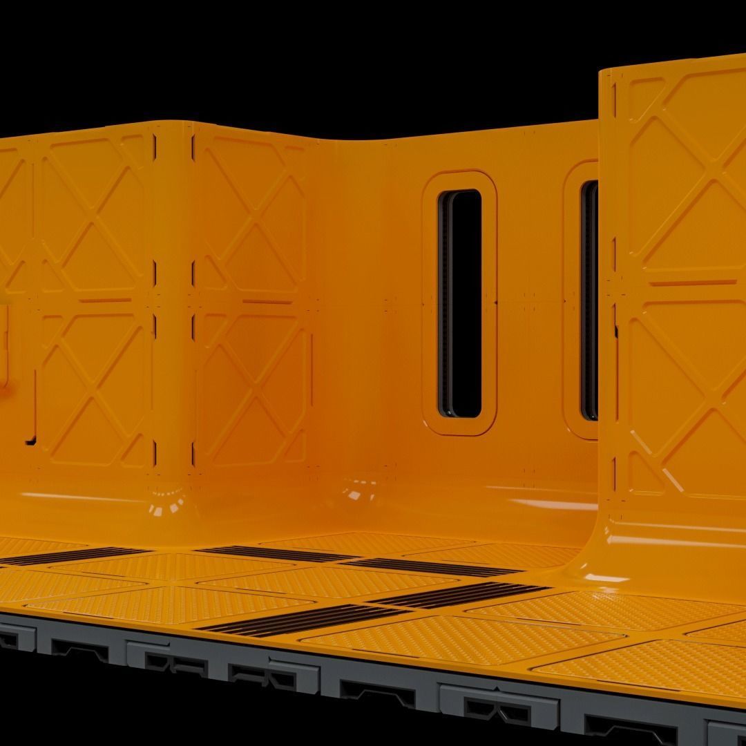 Sci-Fi Blocks Kit-Bash Set 3D model_33