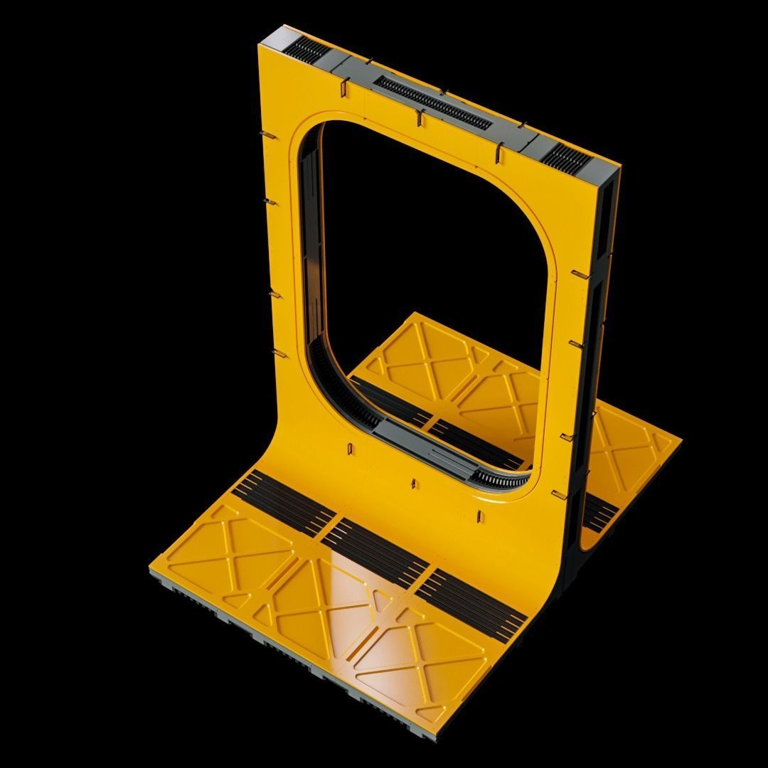 Sci-Fi Blocks Kit-Bash Set 3D model_32