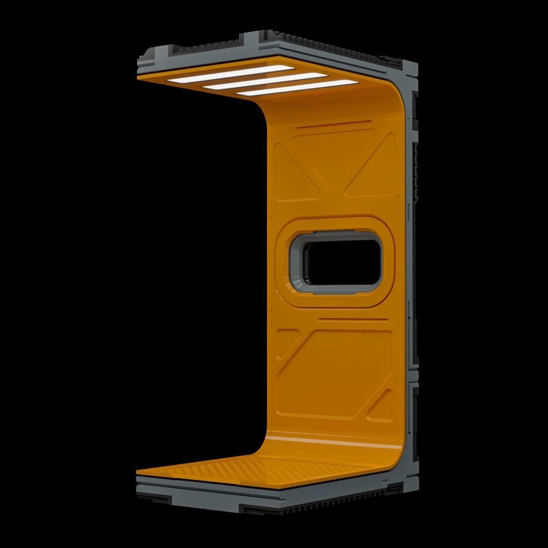 Sci-Fi Blocks Kit-Bash Set 3D model_31