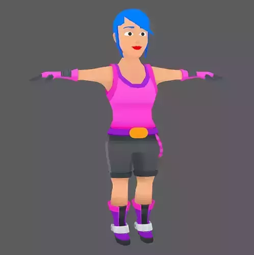 Lowpoly Character 04 Low-poly 3D model Lowpoly Character 04 Low-poly 3D model