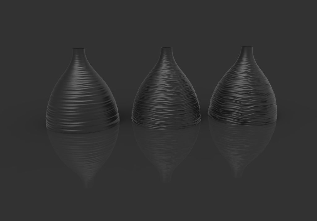 Three Living room lamp  3D print model_4