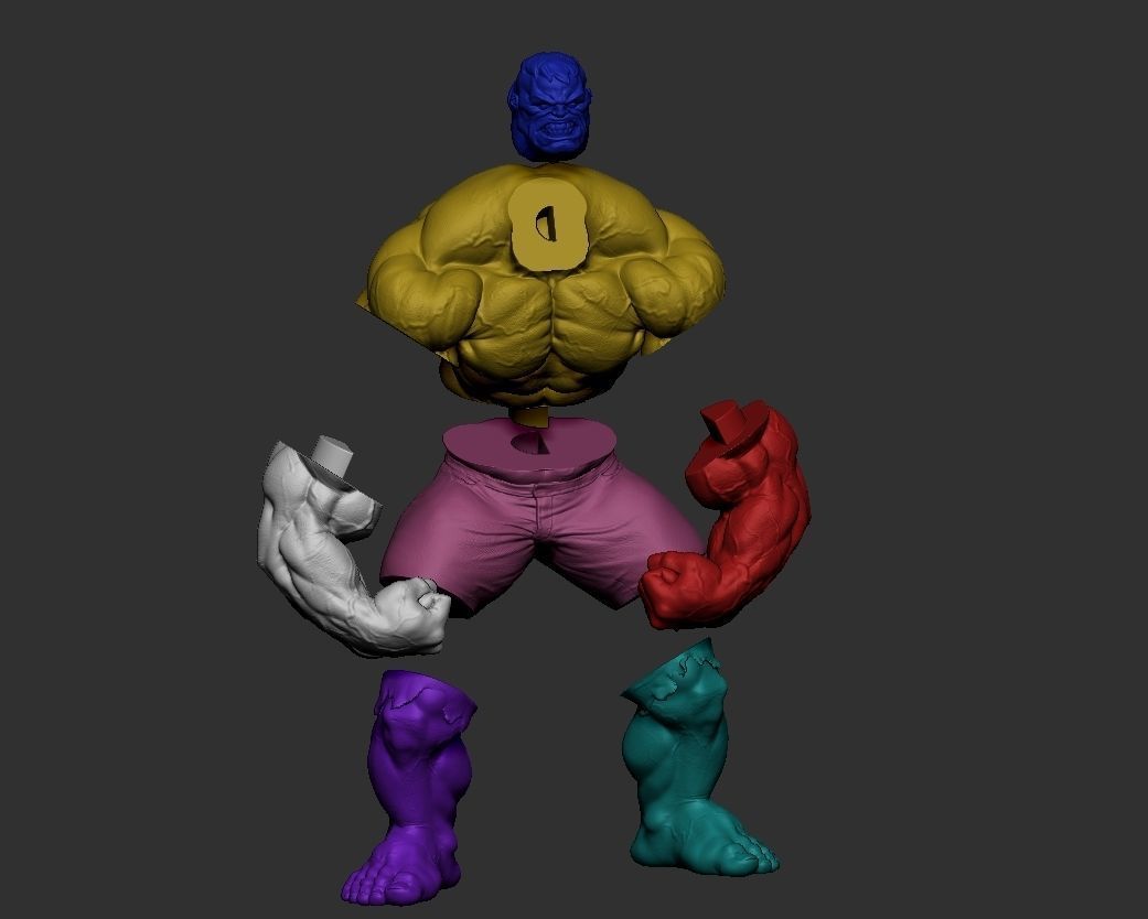 Hulk  3D print model_4