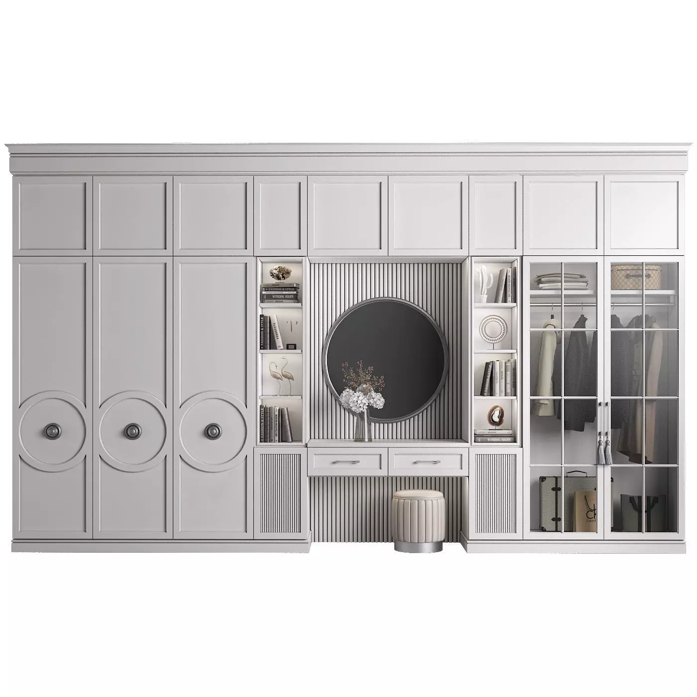 Furniture Composition 92 part 2 3D model_0