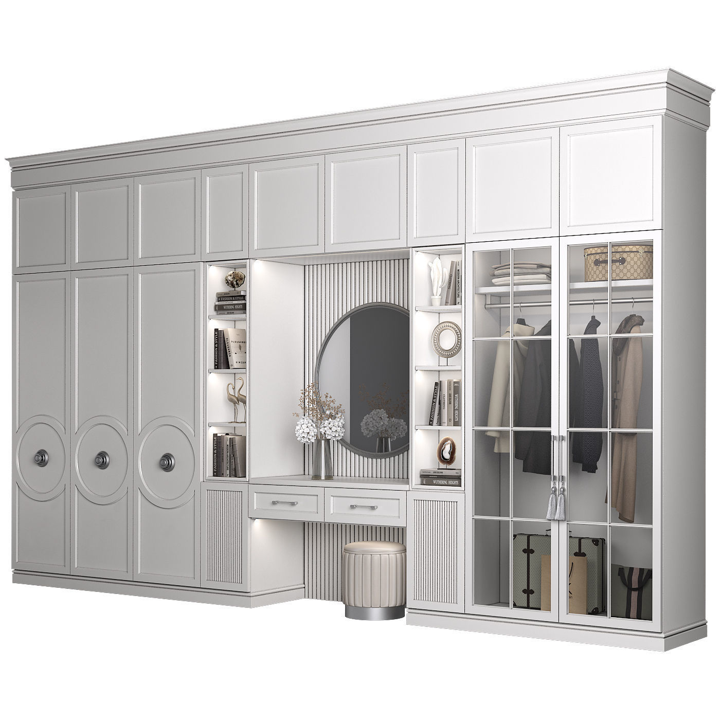 Furniture Composition 92 part 2 3D model_1