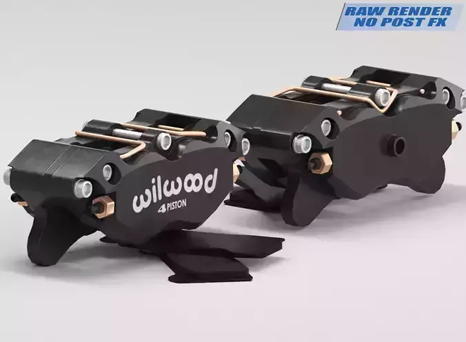 Brake Caliper Wilwood Low-poly 3D model