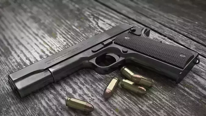 Colt 1911 Low Poly PBR