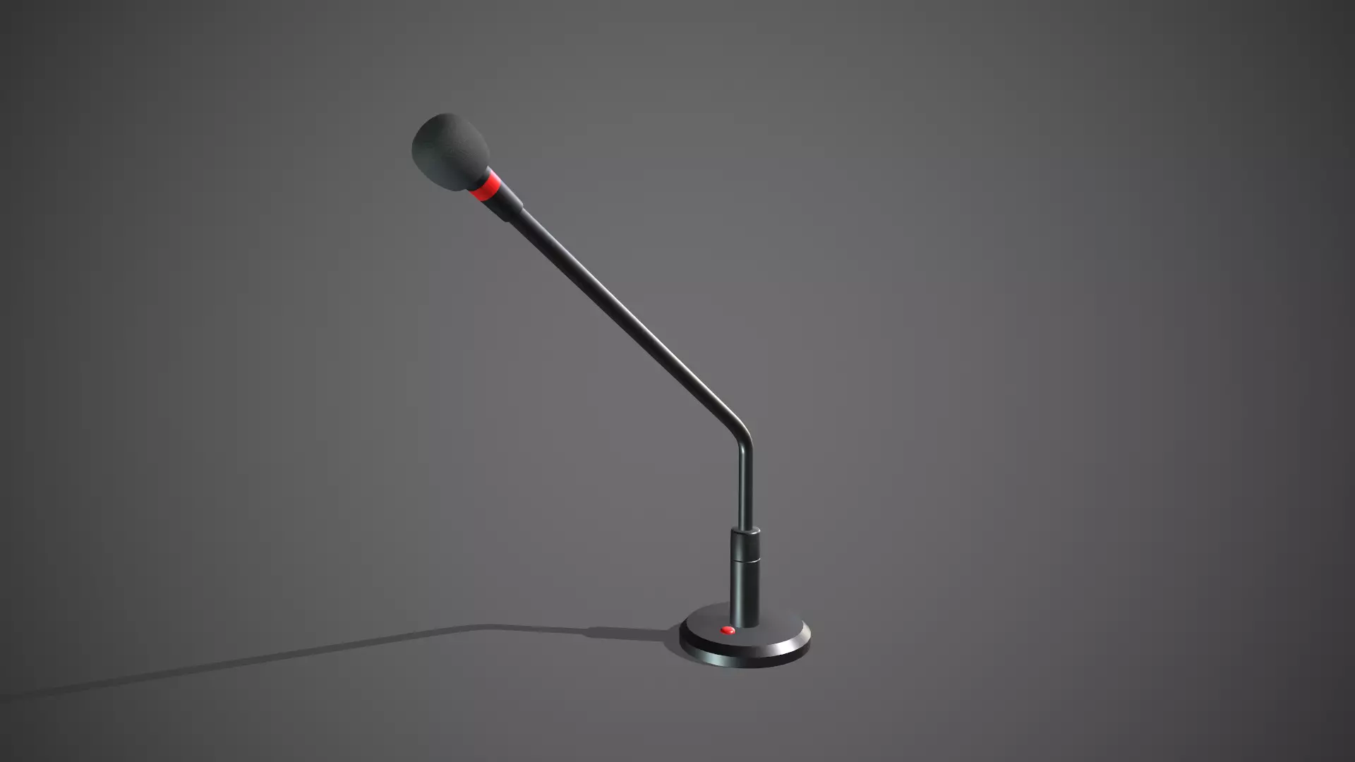 Microphone Low-poly 3D model
