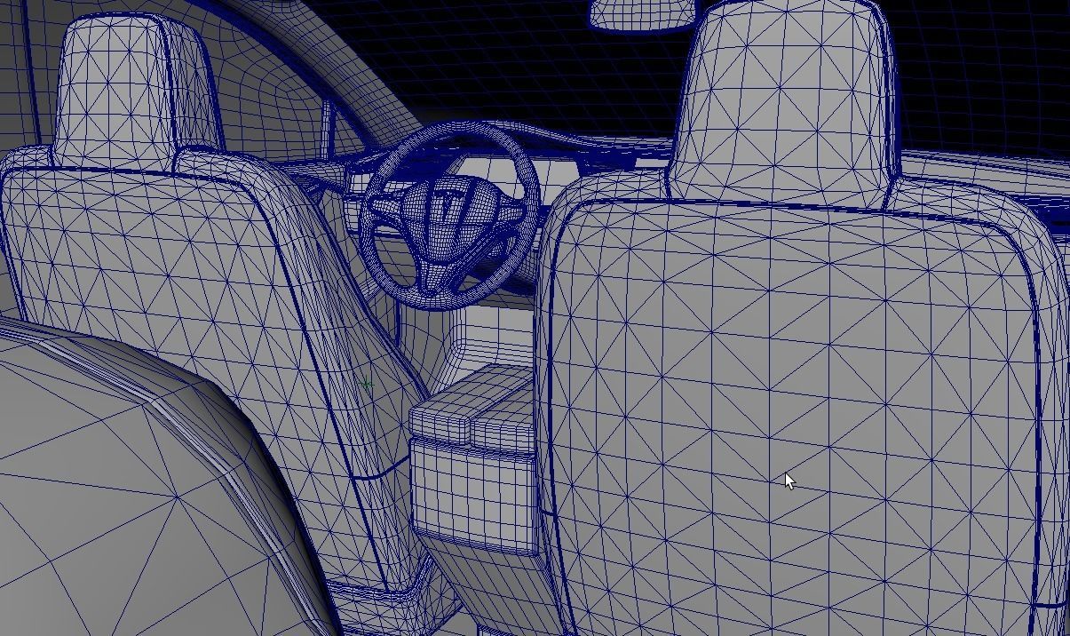 Realistic Car Tesla Model S Realistic PBR Vehicle with Interior  Low-poly 3D model_20