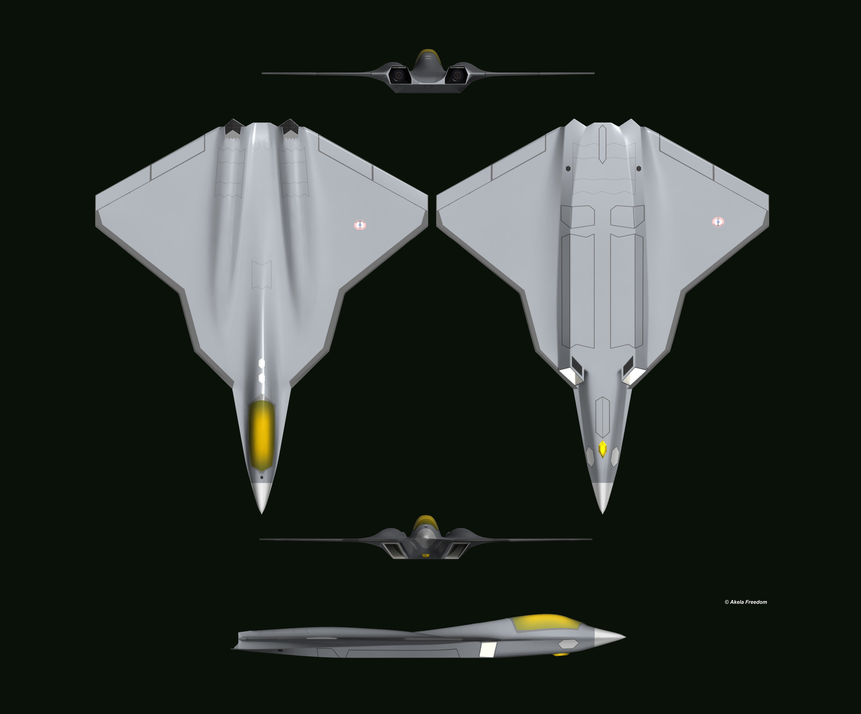 Next Generation Fighter NGF 3D model_7