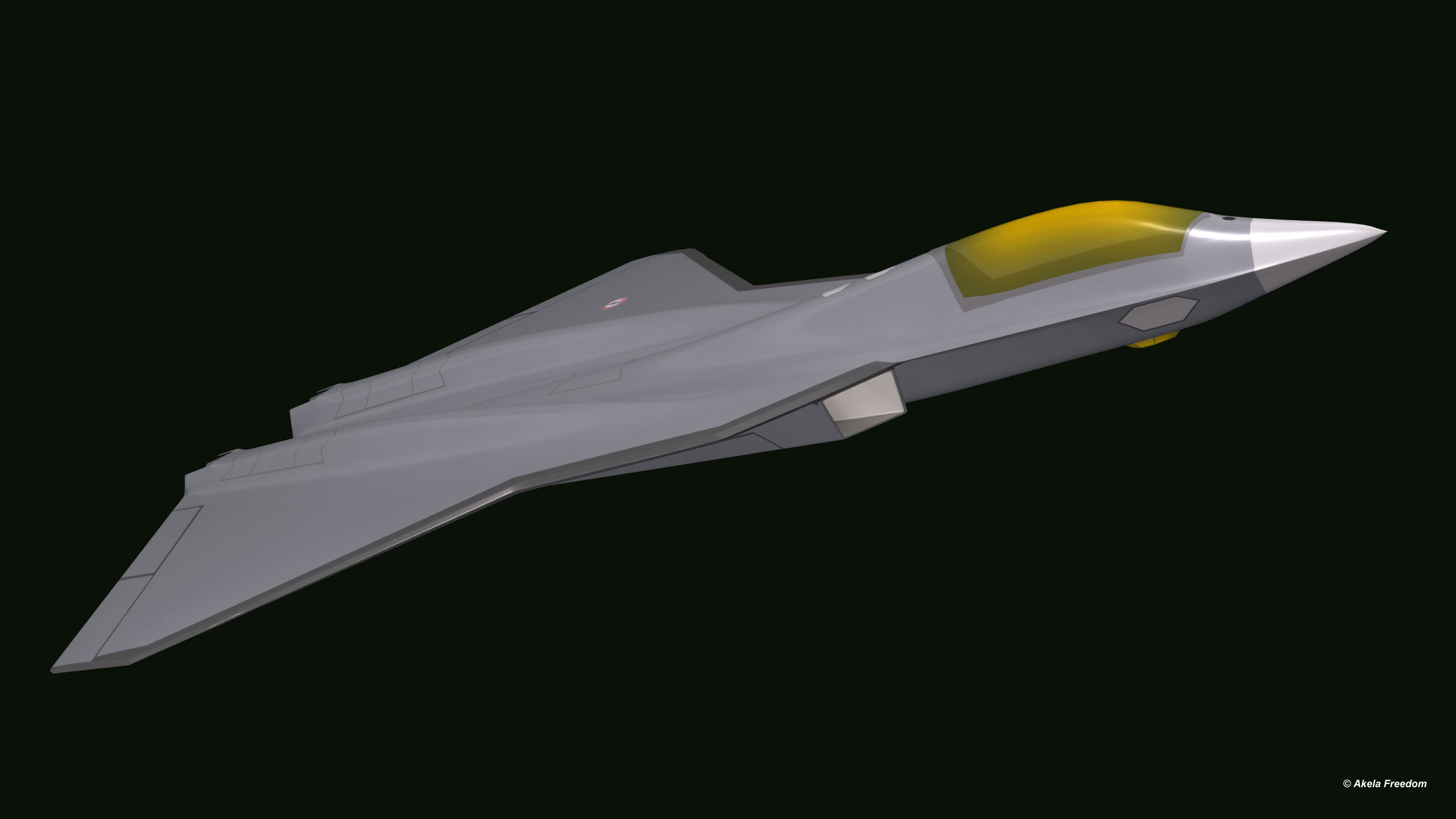 Next Generation Fighter NGF 3D model_4