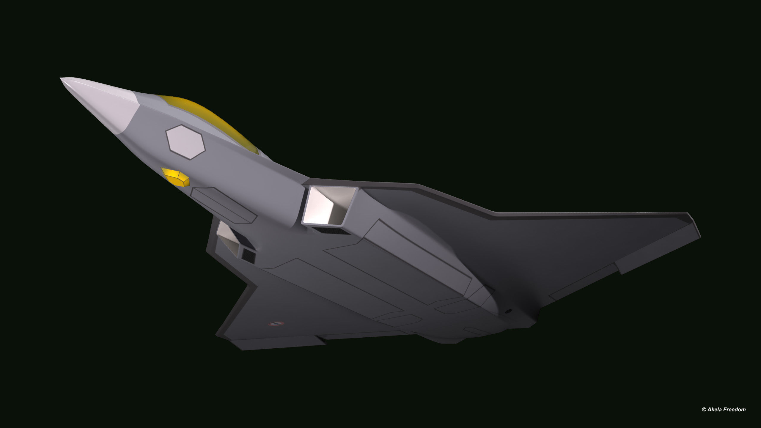 Next Generation Fighter NGF 3D model_2