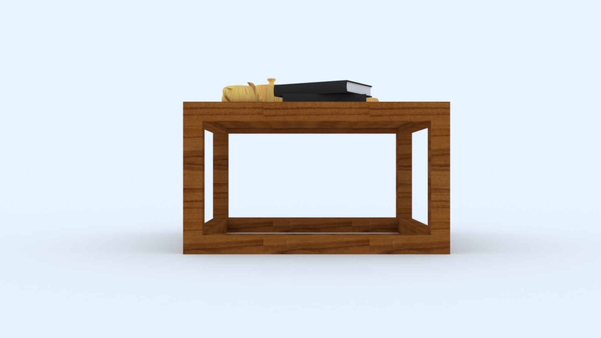 Teapoy Table Low-poly 3D model_2