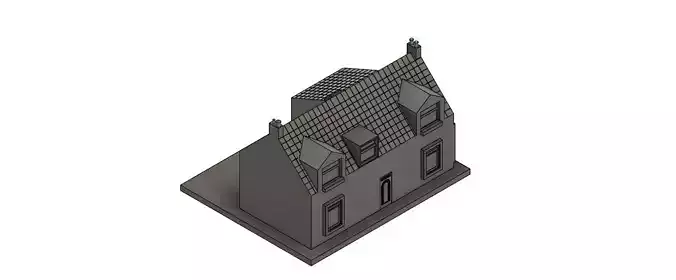 Scottish Farm House  Free 3D print model