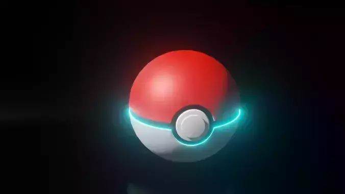Pokeball pokemon ball hd wallpaper 3D model