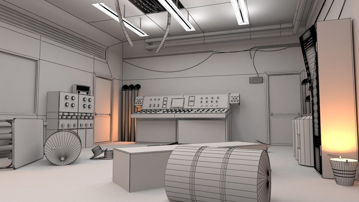 Control Room 3D model_7
