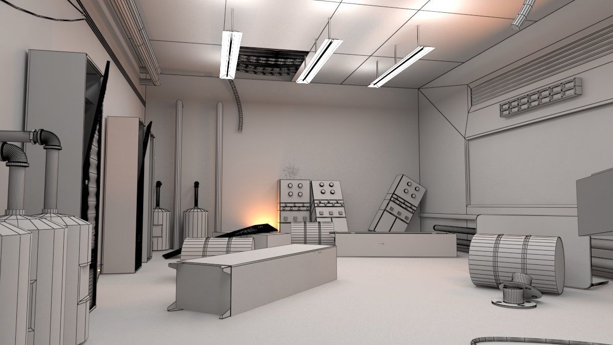 Control Room 3D model_6