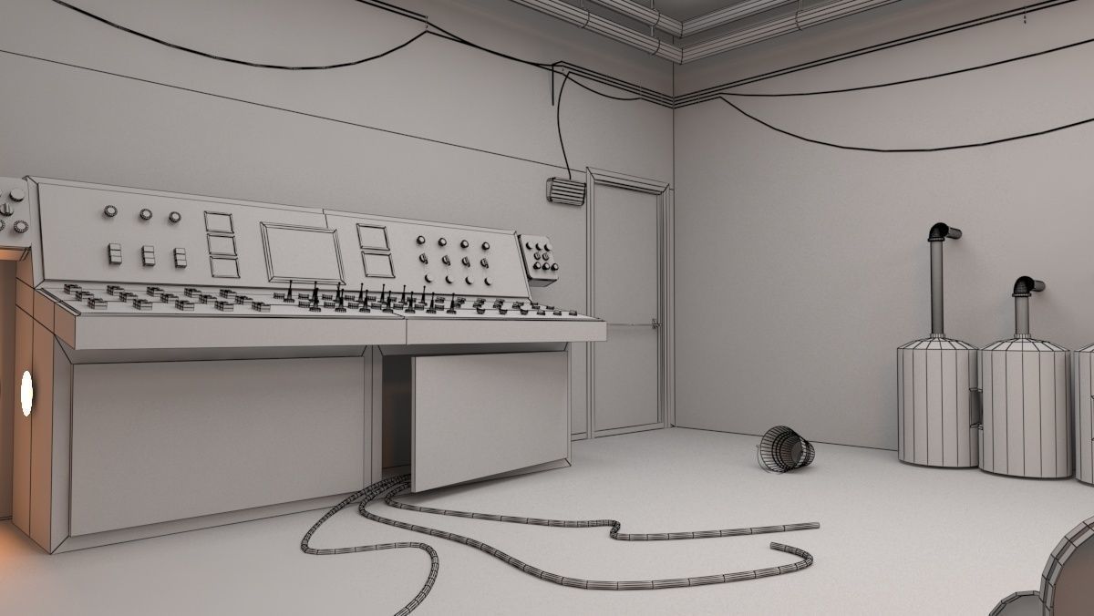 Control Room 3D model_5