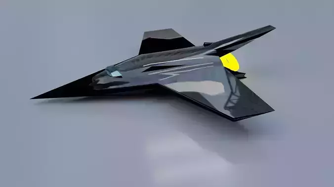 Sci-fi Stealth Plane