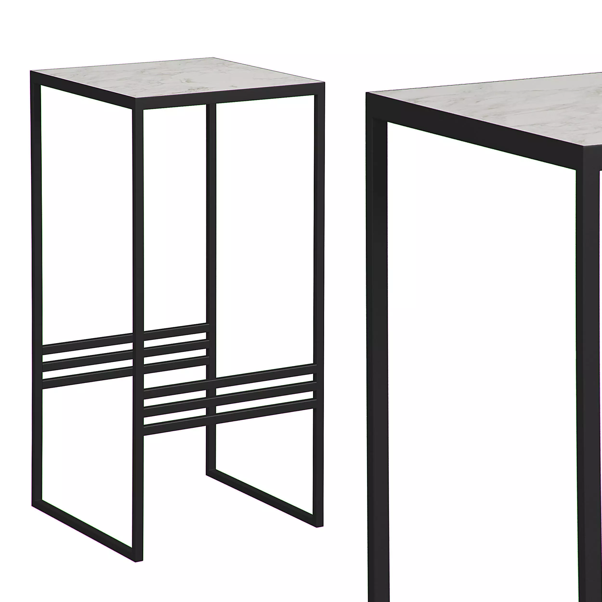 Marble Bedside Table FOR MISS SHOP 3D model_0