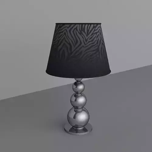 lampshade table lamp with zebra