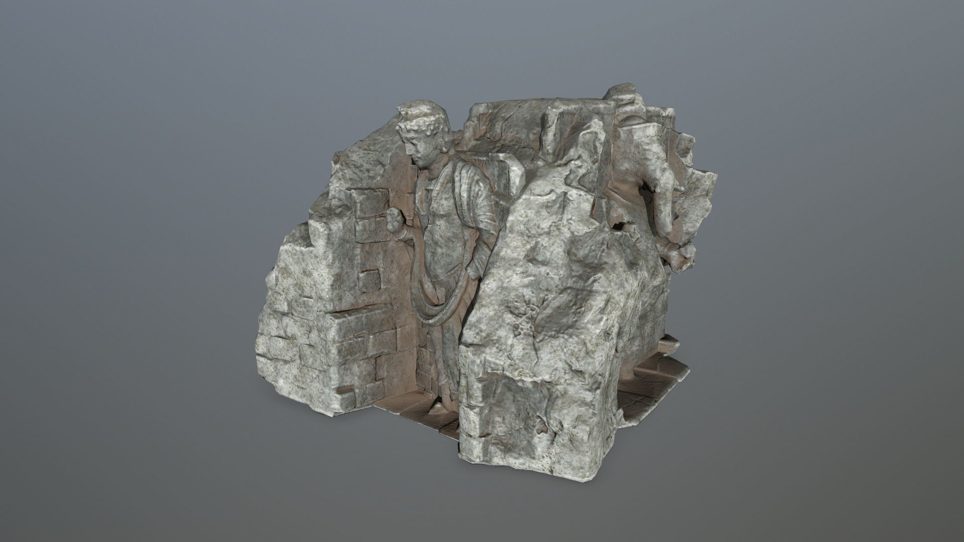 buda temple Low-poly 3D model_8