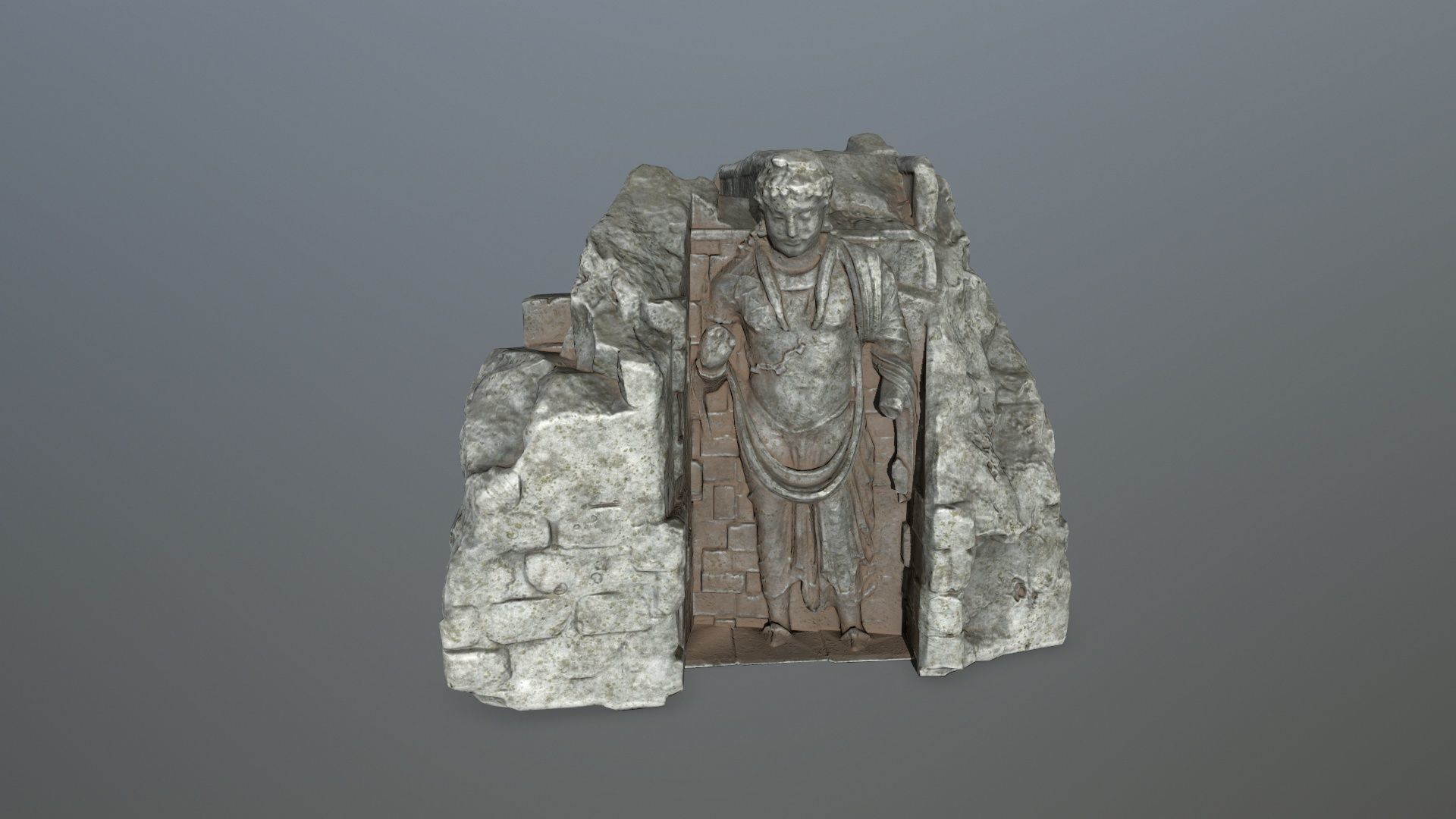 buda temple Low-poly 3D model_9