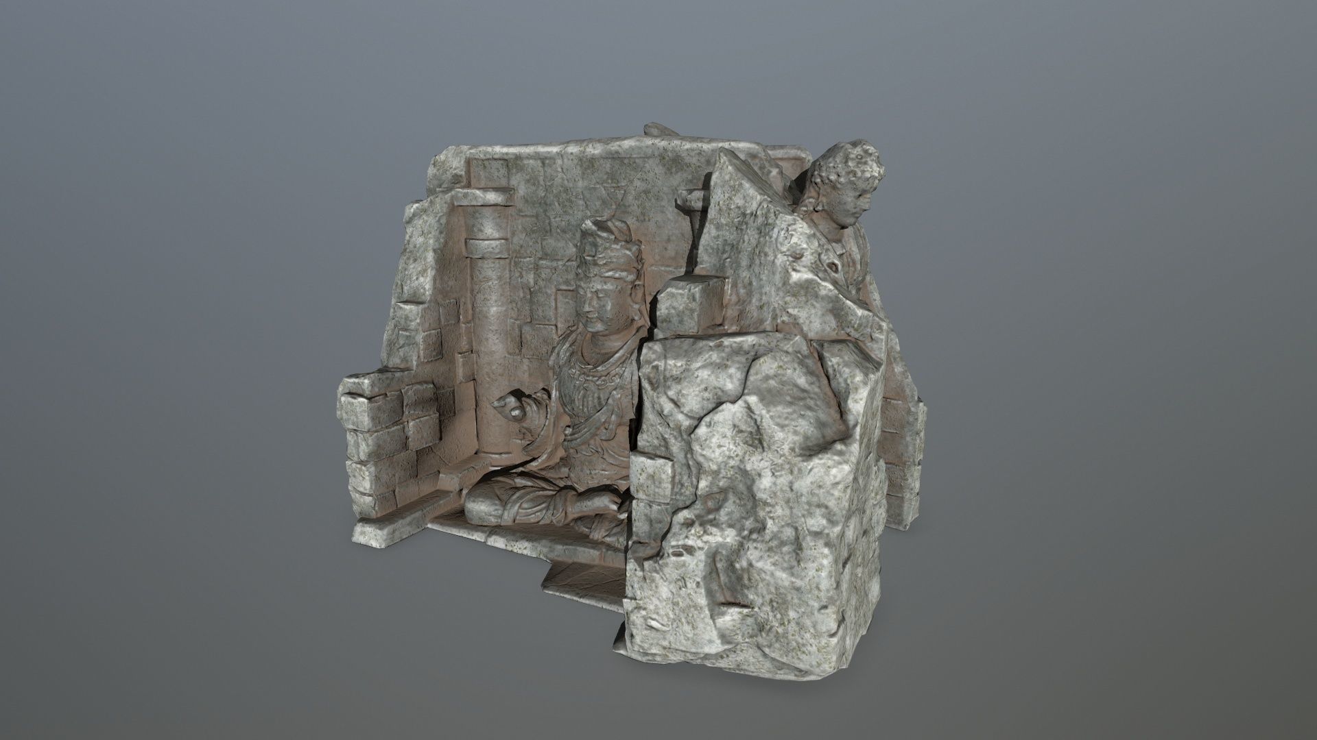 buda temple Low-poly 3D model_10