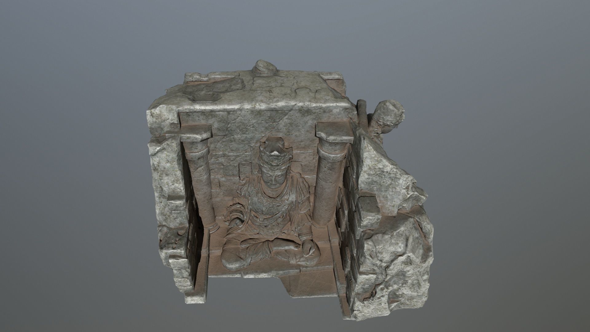 buda temple Low-poly 3D model_12