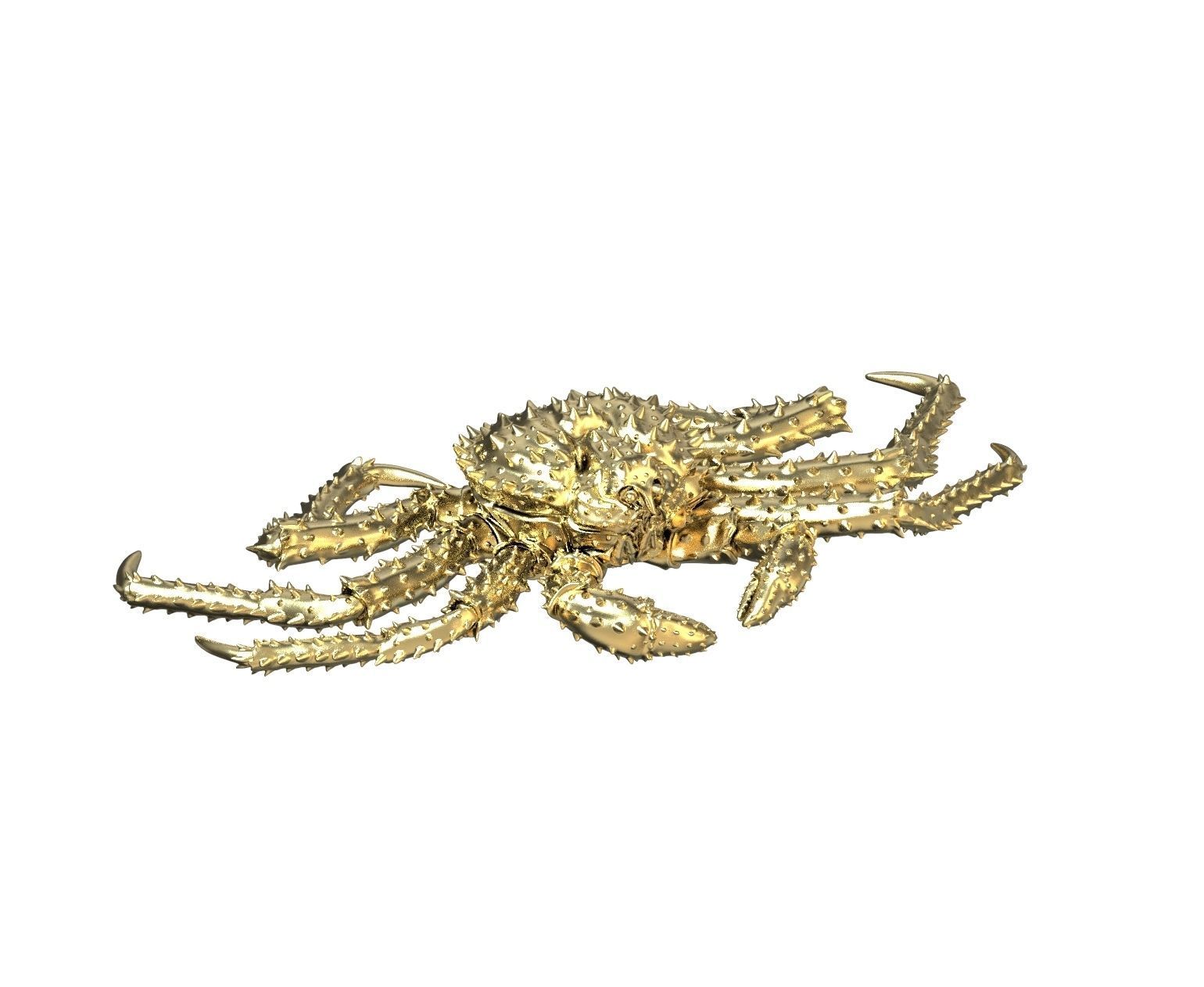 Crab king sculpture 3d print model 3D print model_33