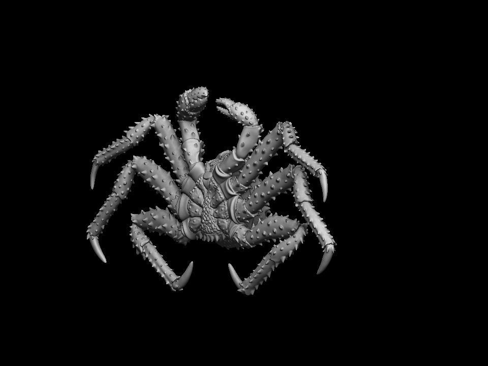 Crab king sculpture 3d print model 3D print model_7