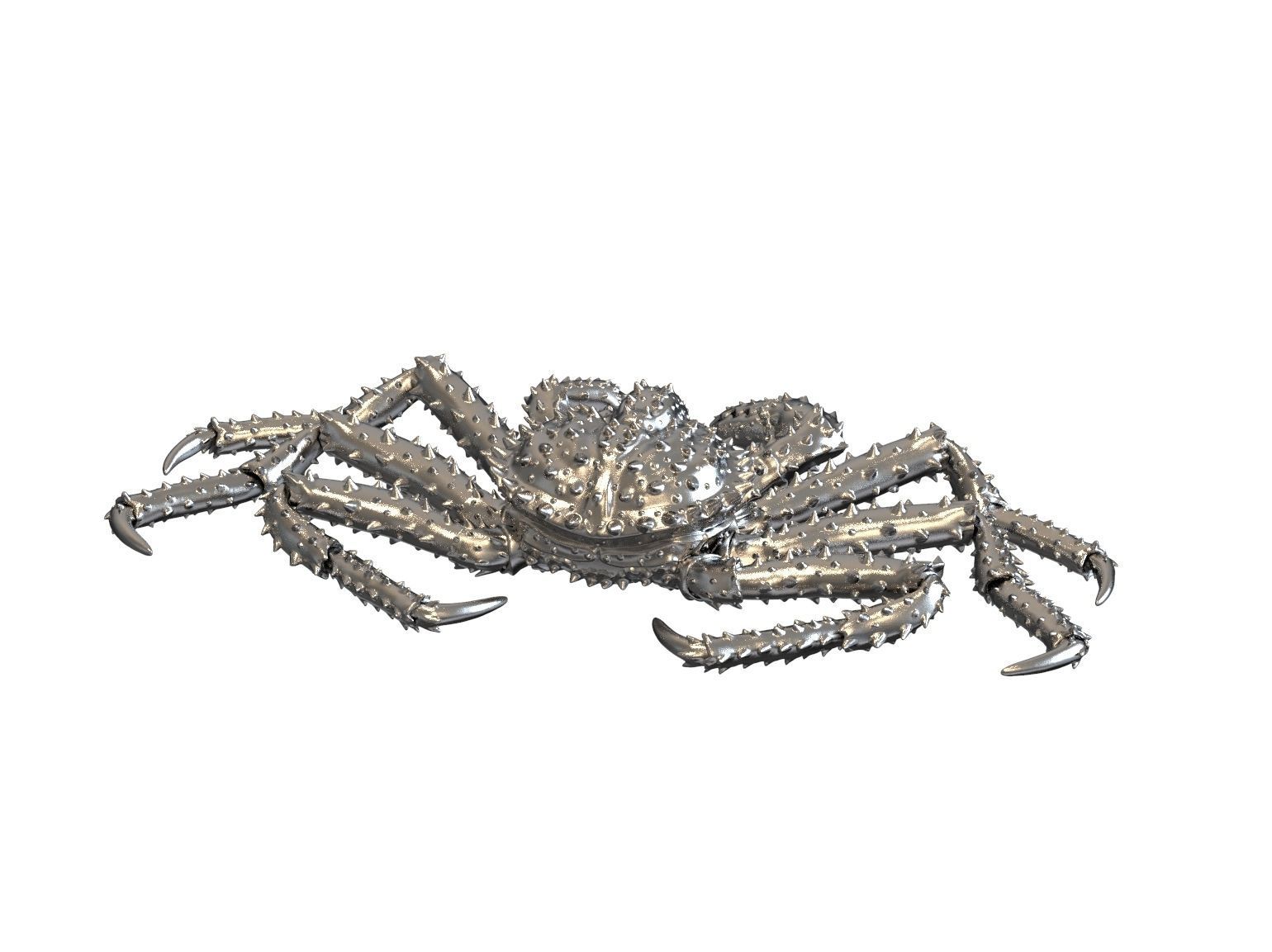 Crab king sculpture 3d print model 3D print model_55