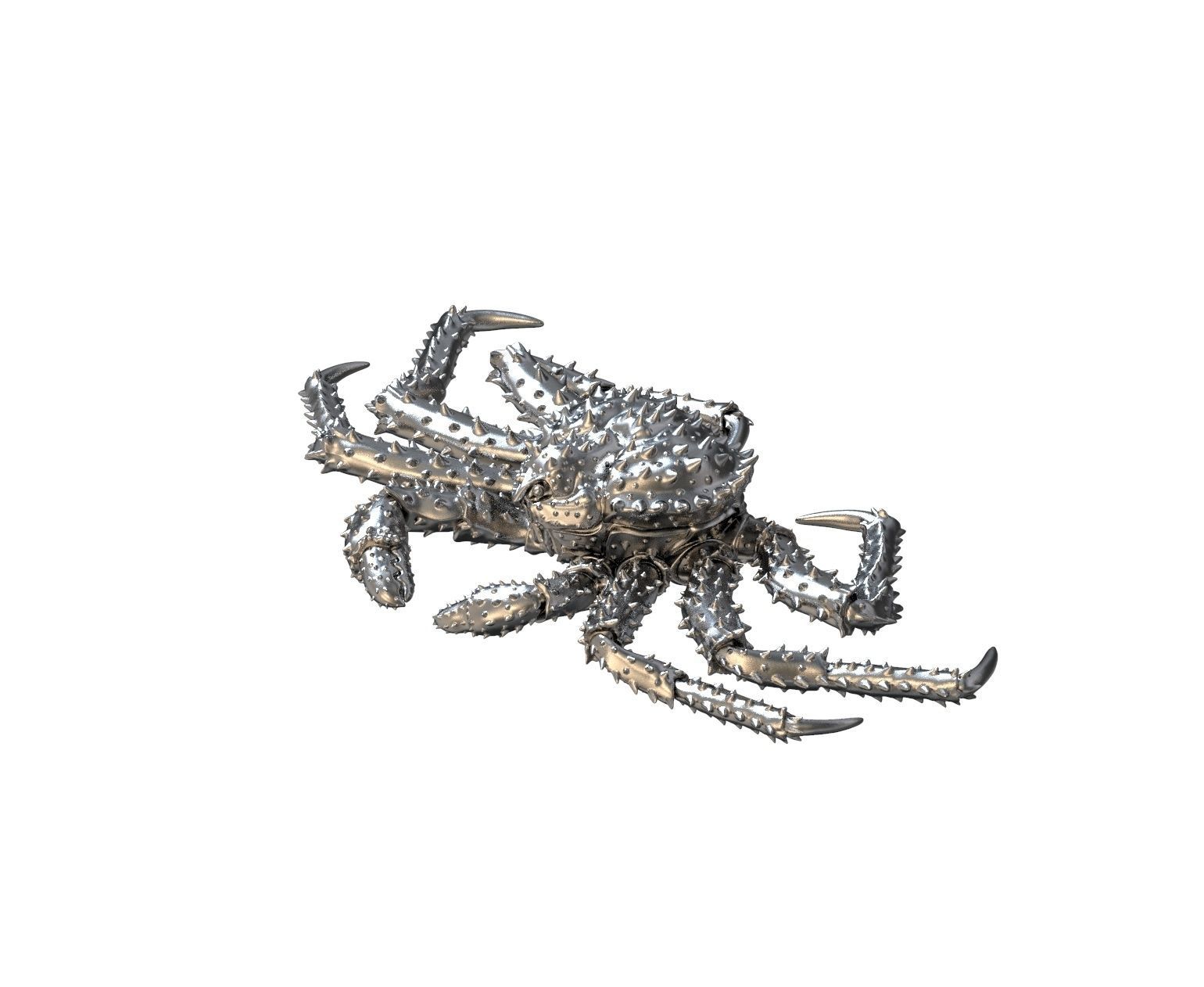Crab king sculpture 3d print model 3D print model_37