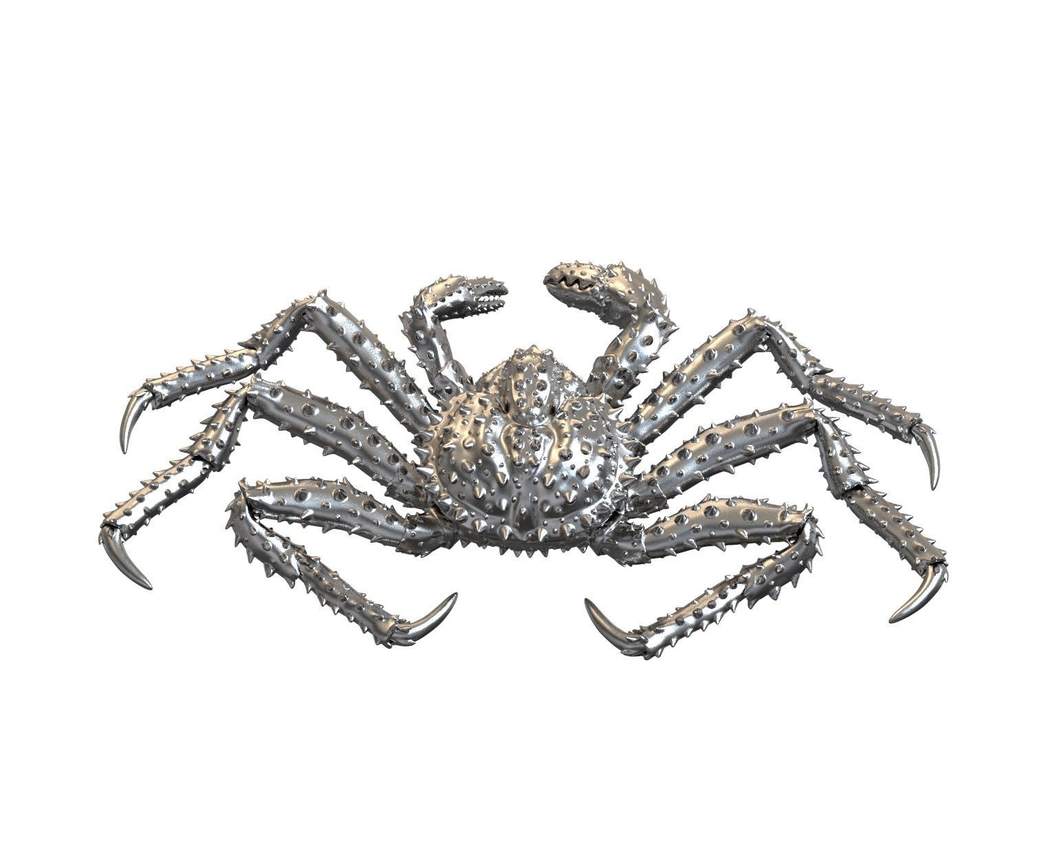 Crab king sculpture 3d print model 3D print model_38