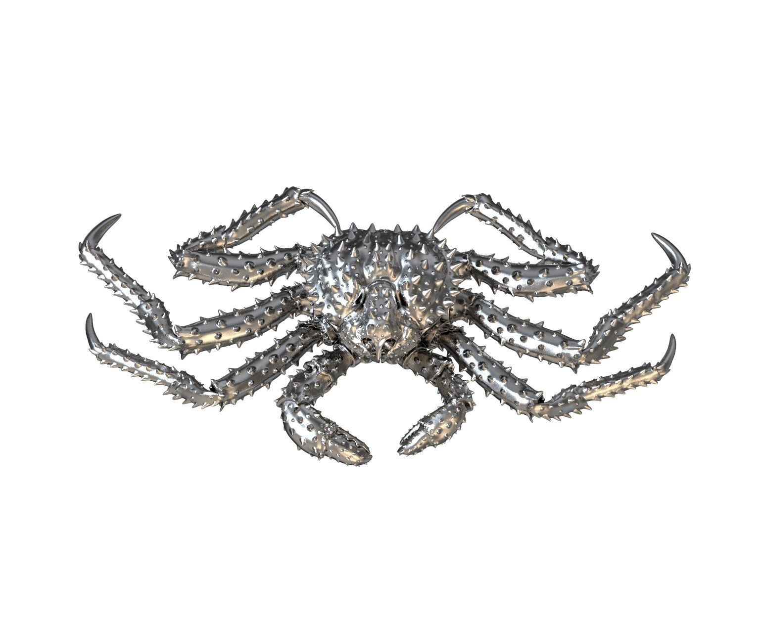 Crab king sculpture 3d print model 3D print model_27