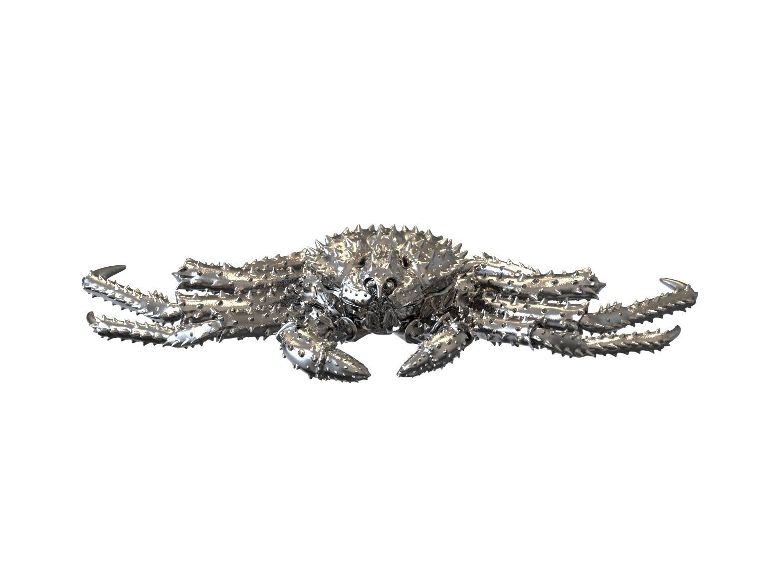 Crab king sculpture 3d print model 3D print model_21