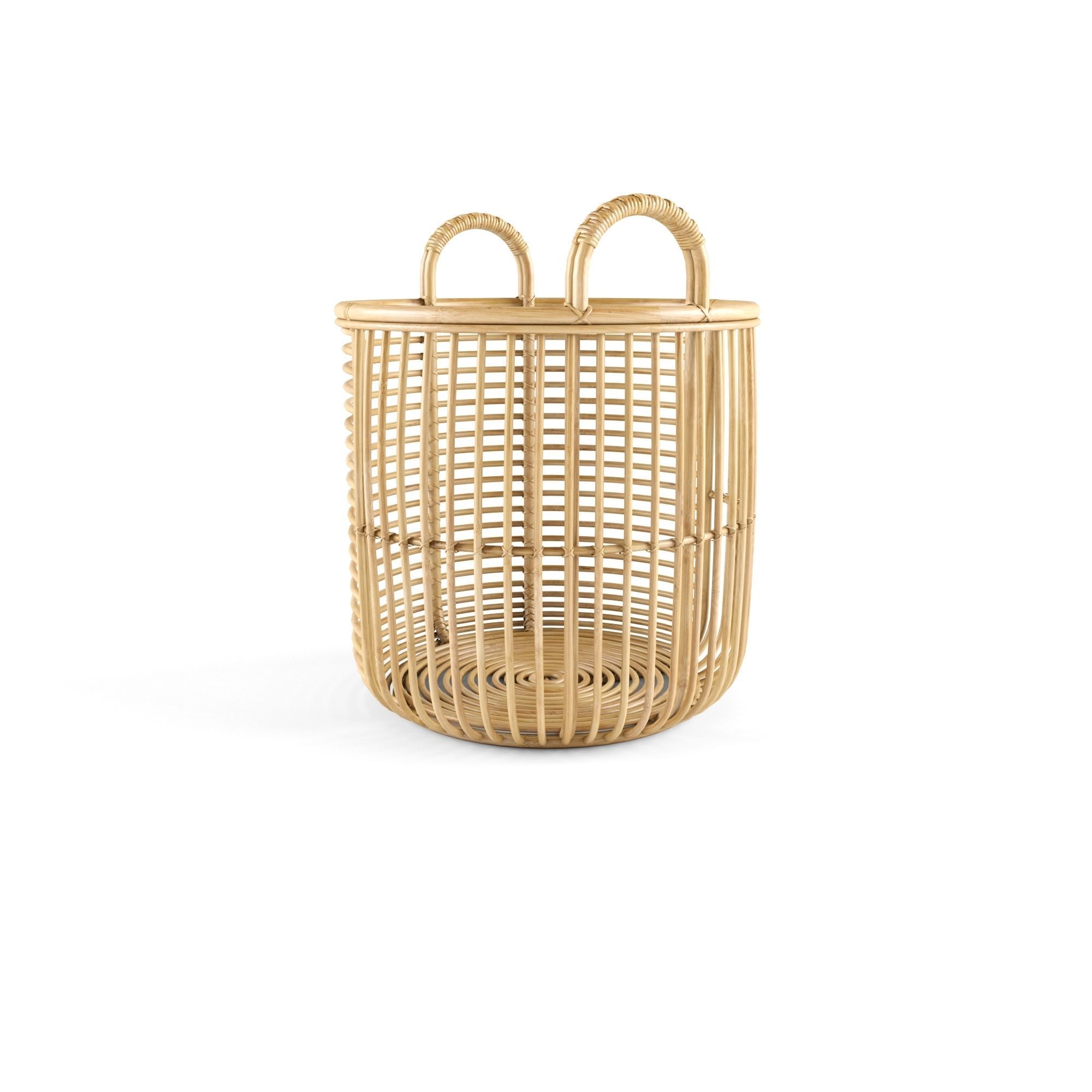 Java Rattan Baskets Medium 3D model_2