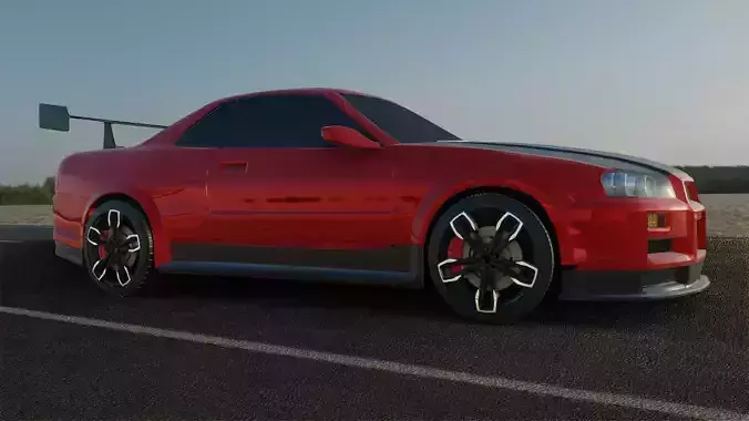 Nissan Gtr-r34 3d model