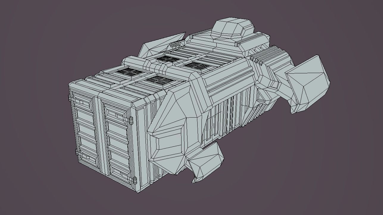 ASL-440 Air Ship Loader Low-poly 3D model_2