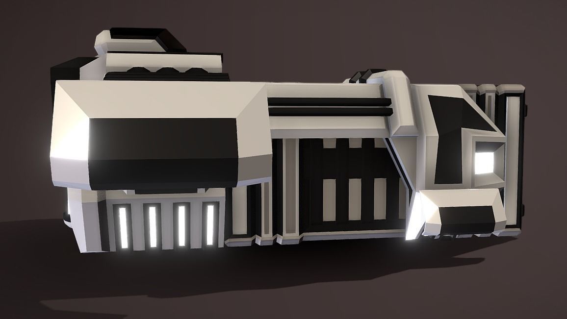 ASL-440 Air Ship Loader Low-poly 3D model_5