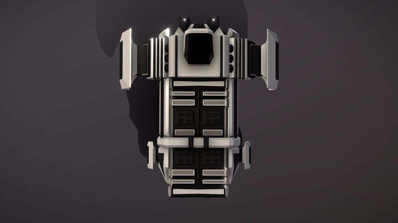 ASL-440 Air Ship Loader Low-poly 3D model_11